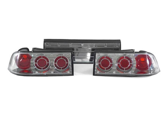 Mitsubishi Eclipse Chrome Clear Rear 3 Piece DEPO Tail Light