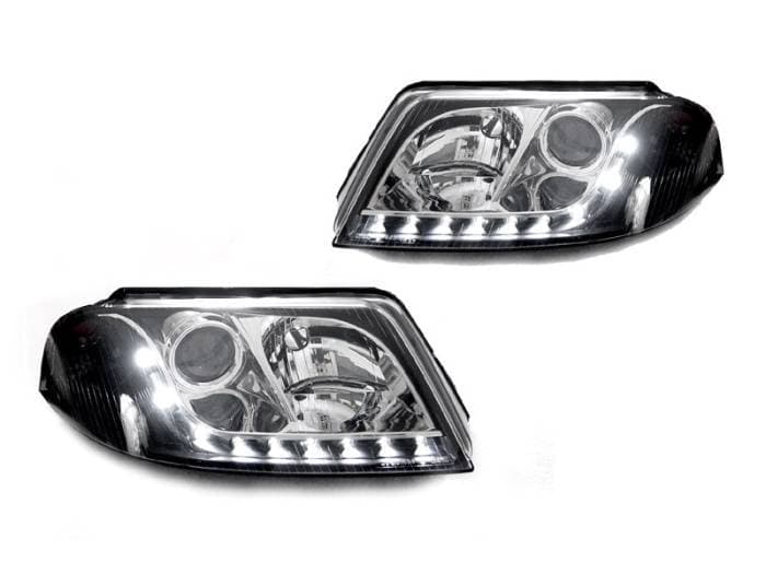 Volkswagen B5.5 Passat Black Projector R8 Led DEPO Headlight Set