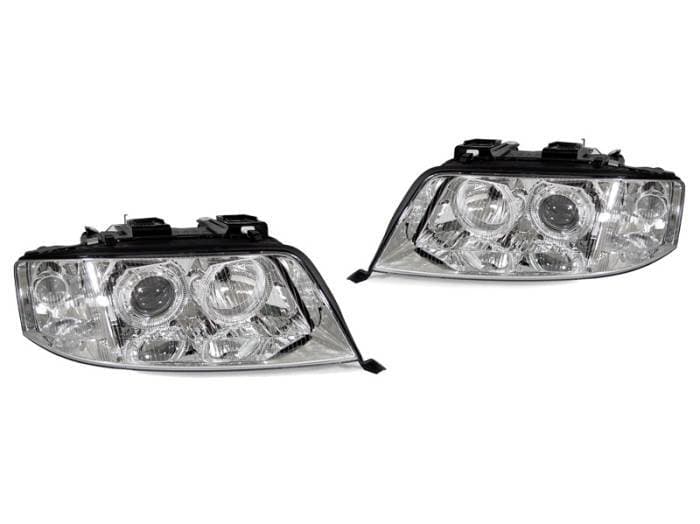 Audi A6 C5 D2S Chrome Angel Projector DEPO Headlight With Motor