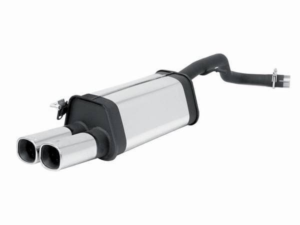 Audi A3 Remus Rear Silencer with Dual Exhaust Tips - Square - 045096 0502