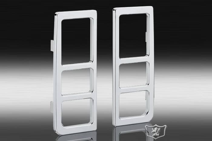 Hummer H2 Defenderworx Taillight Guard - Set of 2 - Sut - Chrome - S2PPC05022