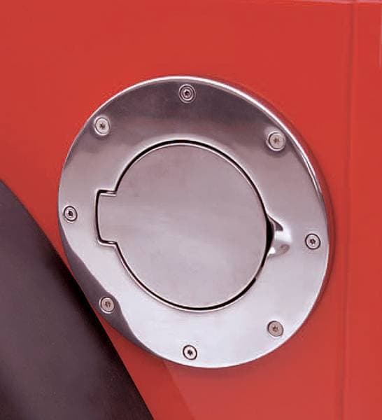 Rugged Ridge Gas Tank Filler Cover - Stainless Steel with Satin Finish - 11185-5