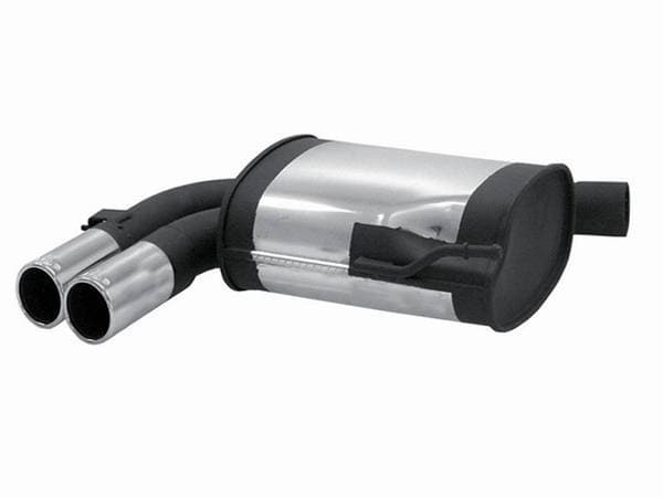 Audi A3 Remus Rear Silencer with Dual Exhaust Tips - Round - 045504 0504