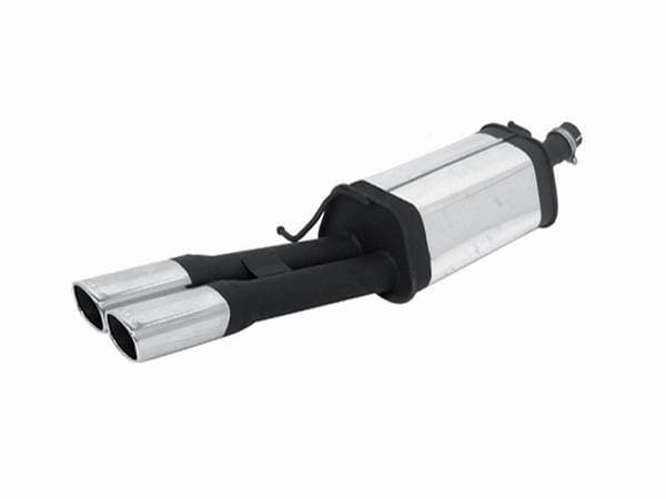 Audi A4 Remus Rear Silencer with Dual Exhaust Tips - Square - 047595 0542