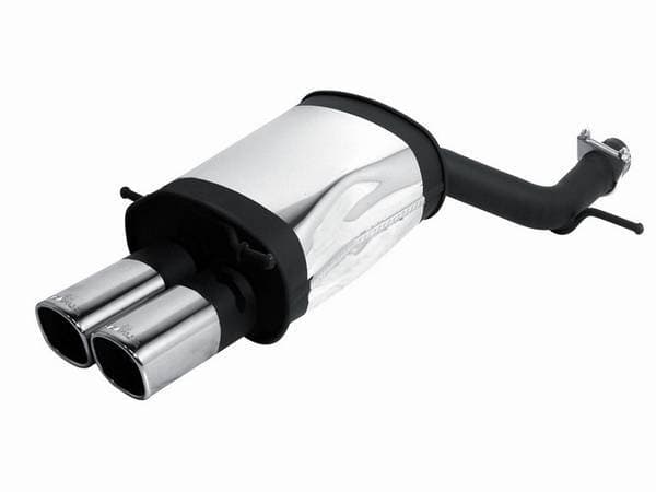 Audi A4 Remus Rear Silencer with Dual Exhaust Tips - Square - 048095 0542