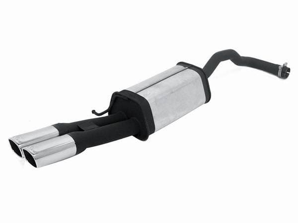 Audi A4 Remus Rear Silencer with Dual Exhaust Tips - Square - 046095 0542