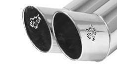 Audi A3 Remus Rear Silencer with Dual Exhaust Tips - Round - 045096 0568