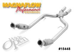 MagnaFlow Transition Front Tru-X Crossover Pipe with Catalytic Converter - 15448