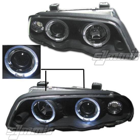 1 PC Projector Headlights - Black