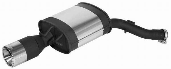 BMW 6 Series Remus Rear Silencer - Left Side with Exhaust Tip - Round - 089204 0580TDL
