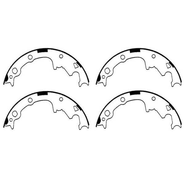 Omix Brake Shoe Set - 9 inch - 16726-17