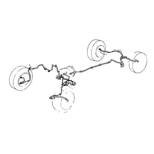 Omix Brake Line and Fitting Kit - Stainless Steel - 16737-5