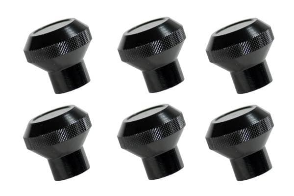 Rugged Ridge Instrument Knob Set - 6 Piece - Black - 11126-02