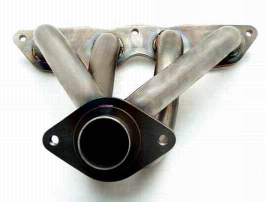Brushed Stainless Steel Turbo Exhaust Manifold - Blue - MTM6007B