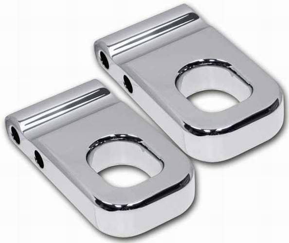 Pro-One Smooth Chrome Billet Front Tow Eyes - Pair - H20010SC