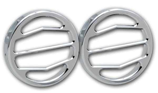Pro-One Smooth Chrome Billet Driving Light Covers - Pair - H30120SC