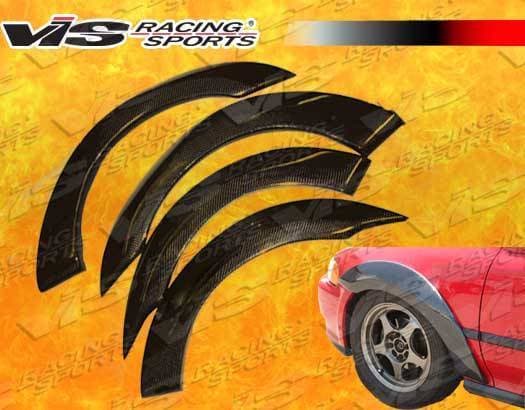Acura Integra 2DR VIS Racing Custom Carbon Fiber Fender Flares - 94ACINT2DCUS-076C