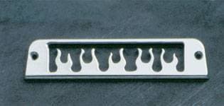 All Sales Third Brake Light Cover - Flame Design - Polished - 31015P