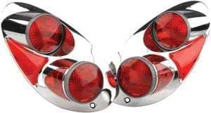 APC 3D Retro Chrome Taillights - 404764TLR