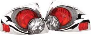APC 3D Retro Chrome Taillights - 404772TLR