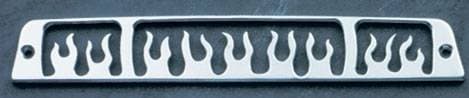 All Sales Third Brake Light Cover - Flame Design - Polished - 44015P