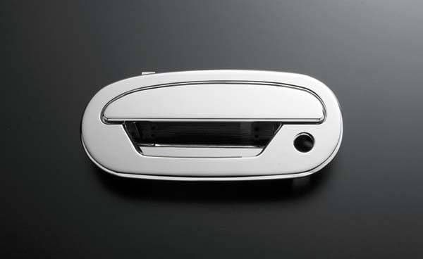 All Sales Chrome Billet Door Handle Replacements - Left Side with Lock and Right Side without Lock - 501C