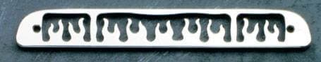 All Sales Third Brake Light Cover - Flame Design - Polished - 54215P