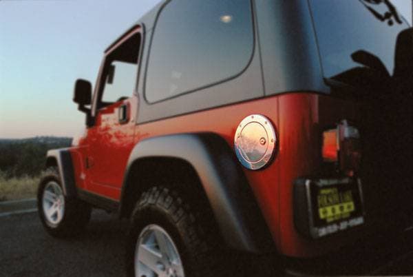 All Sales Billet Fuel Door - Polished with Lock - 6031PL