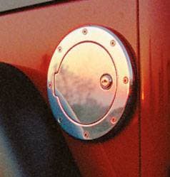 All Sales Billet Fuel Door - Polished with Lock - 6093PL