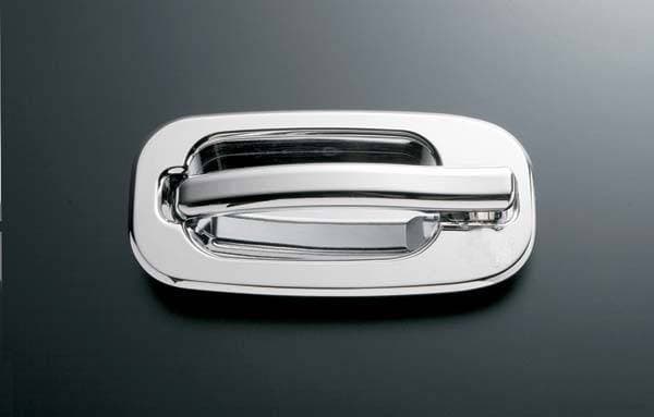 All Sales Chrome Billet Door Handle Replacements - Left and Right Side without Lock - 902C