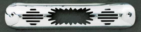 All Sales Third Brake Light Cover - Blast Design - Polished - 94012P