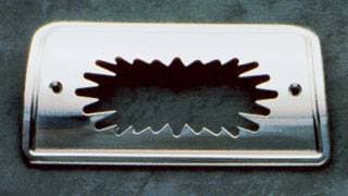 All Sales Third Brake Light Cover - Blast Design - Polished - 94013P