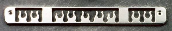 All Sales Third Brake Light Cover - Flame Design - Polished - 94015P