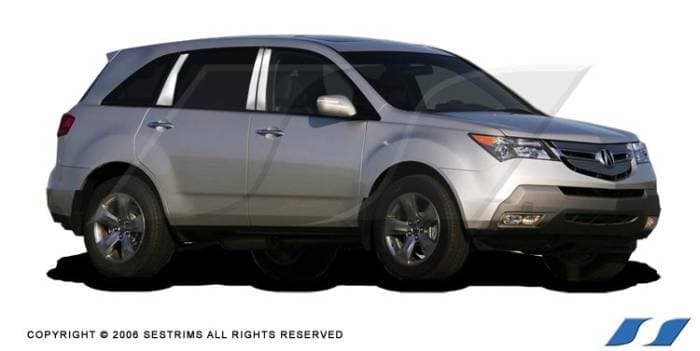 Acura MDX SES Trim Pillar Post - 304 Mirror Shine Stainless Steel - 6PC - P177