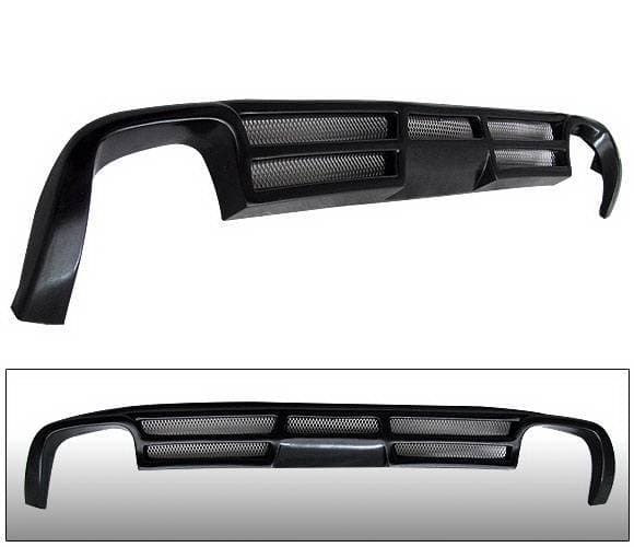 Audi A4 4 Car Option Polyurethane Type A Style Rear Bumper Lip - BLR-AA407A-PU