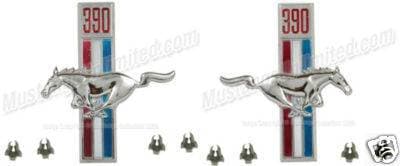 67 68 Mustang Fender Emblems
