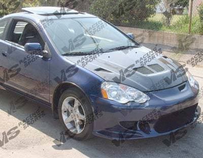 Acura RSX VIS Racing EVO Black Carbon Fiber Hood - 02ACRSX2DEV-010C
