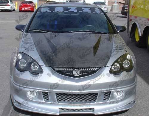 Acura RSX VIS Racing Invader Black Carbon Fiber Hood - 02ACRSX2DVS-010C