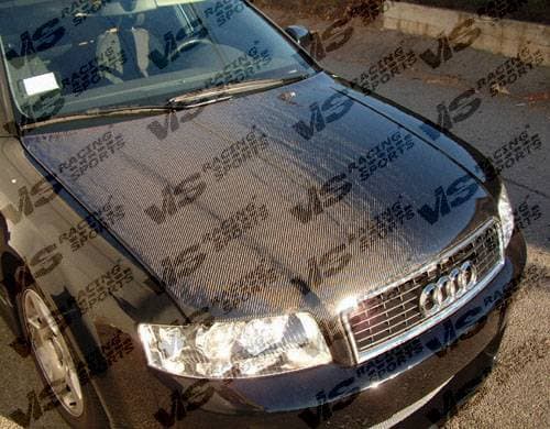 Audi A4 VIS Racing OEM Black Carbon Fiber Hood - 02AUA44DOE-010C