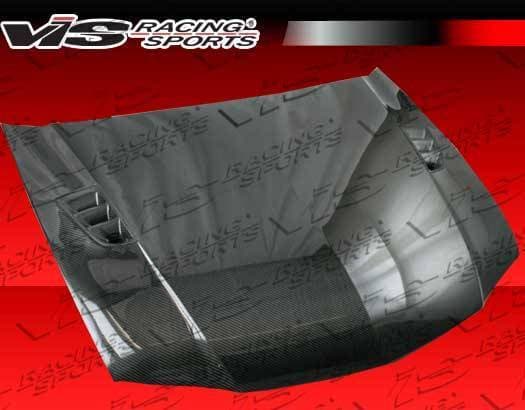 Acura TSX VIS Racing RR Black Carbon Fiber Hood - 04ACTSX4DRR-010C