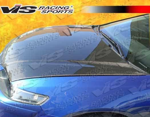 Acura TSX VIS Racing OEM Black Carbon Fiber Hood - 06ACTSX4DOE-010C