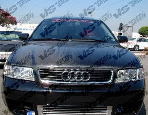 Audi A4 VIS Racing OEM Black Carbon Fiber Hood - 96AUA44DOE-010C