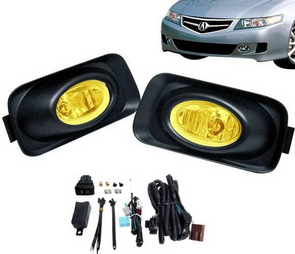 Acura TSX 4 Car Option Fog Light Kit - Yellow - LHF-TSX-YL