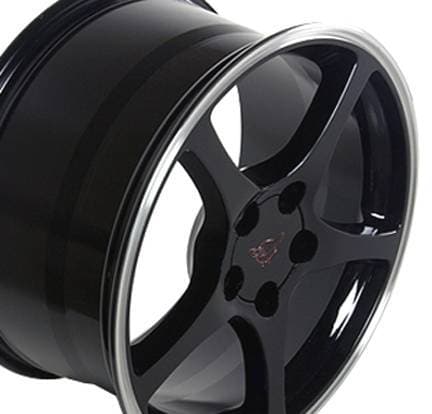 C5 Style Wheel Black - GM Staggered 4 Wheel Package