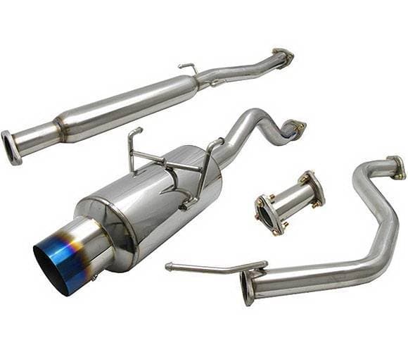 Acura Integra 4DR 4 Car Option Cat-Back Exhaust System with Titanium Tip - MUX-AI944LS-TT