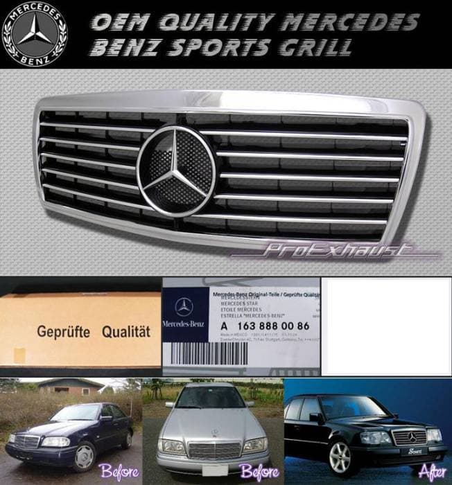 W202 Full Chrome Grille