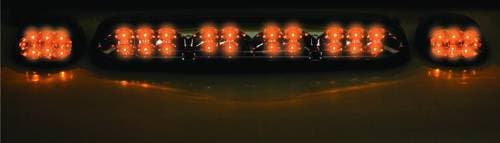 GMC Sierra IPCW LED Cab Roof Lights with Chrome Base - 3PC - LEDR-302