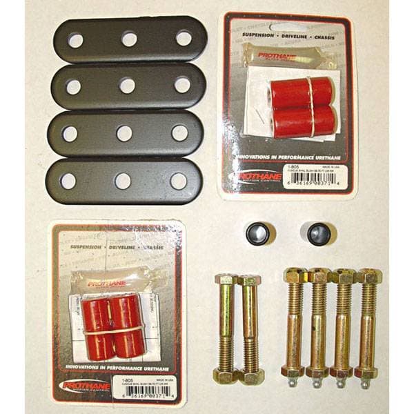Omix Shackle - Greaseable - Heavy Duty with Red Bushings - 18265-04