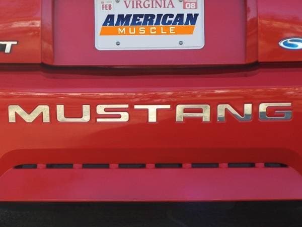 Ford Mustang Stainless Steel Bumper Insert Letters - 13038