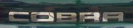 Ford Mustang Cobra Stainless Steel Bumper Insert Letters - 13035